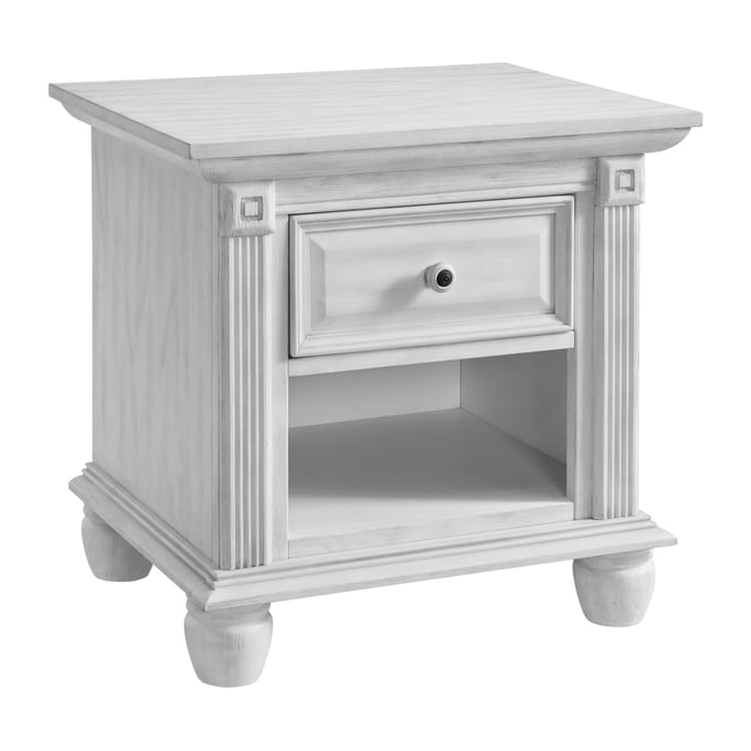 Oxford Baby London Lane Vintage White 1 Drawer Nightstand OXFD-11022411