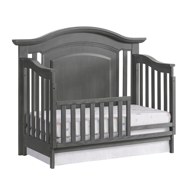 Oxford Baby London Lane Arctic Gray Toddler Bed with Guard Rail OXFD-11011210-11095210