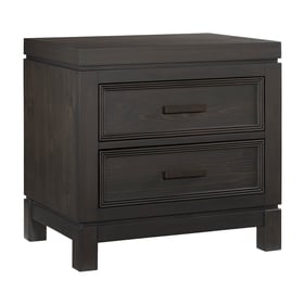 Oxford Soho Baby Manchester Black Iron 2 Drawer Night Stand