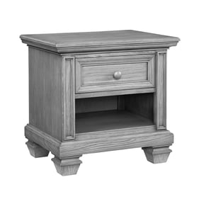 Oxford Soho Baby Richmond Brushed Gray 1 Drawer Nightstand