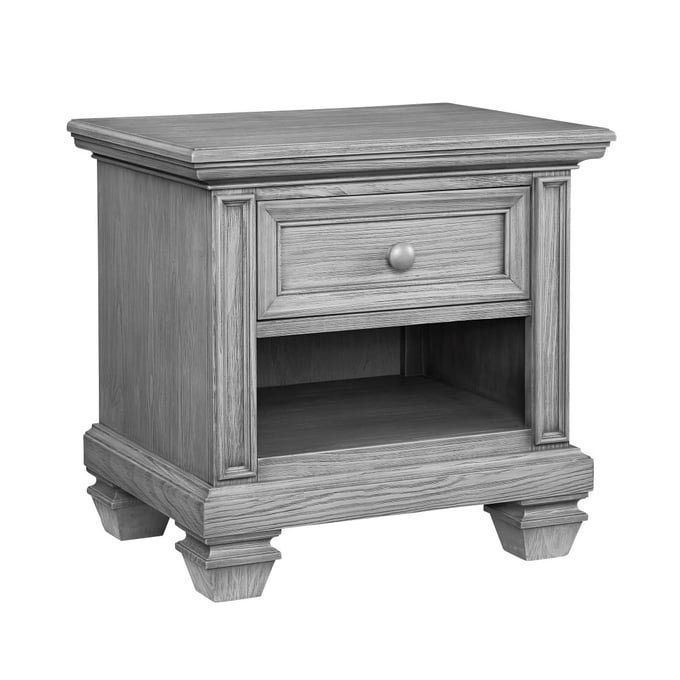 Oxford Soho Baby Richmond Brushed Gray 1 Drawer Nightstand OXFD-17022530