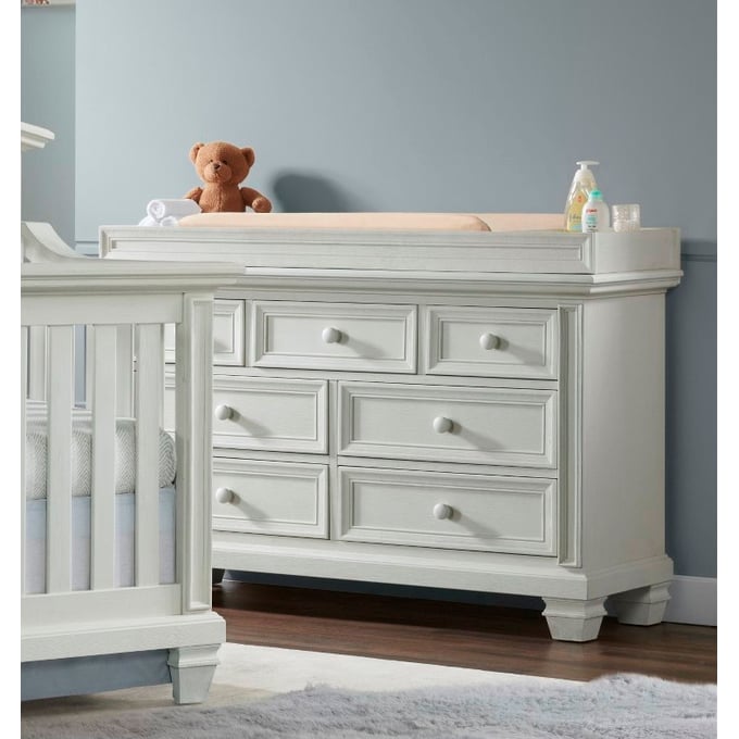 Oxford Soho Baby Richmond Oyster White 7 Drawer Dresser with Changing Topper OXFD-17037430-17065430