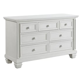 Oxford Soho Baby Richmond Oyster White 7 Drawer Dresser