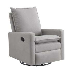 Oxford Baby Uptown Gray Nursery Swivel Glider Recliner