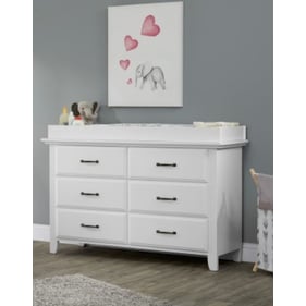 Oxford Baby Willowbrook White Dresser with Changing Topper