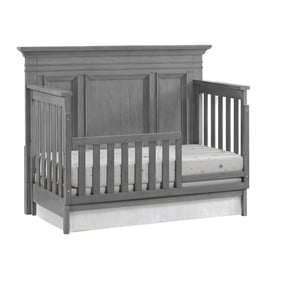 Oxford Baby Weston Dusk Gray Toddler Bed with Guard Rail