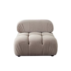 Diamond Sofa Paloma Mink Tan Armless Chair