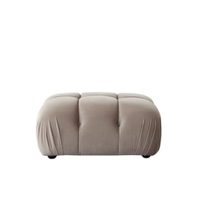 Diamond Sofa Paloma Mink Tan Rectangle Ottoman