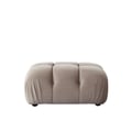 Paloma Rectangle Ottoman in Mink Tan Velvet by Diamond Sofa