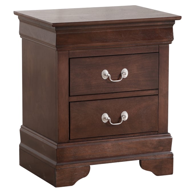 Passion Furniture Louis Philippe 2-drawer Beige Nightstand (24 In