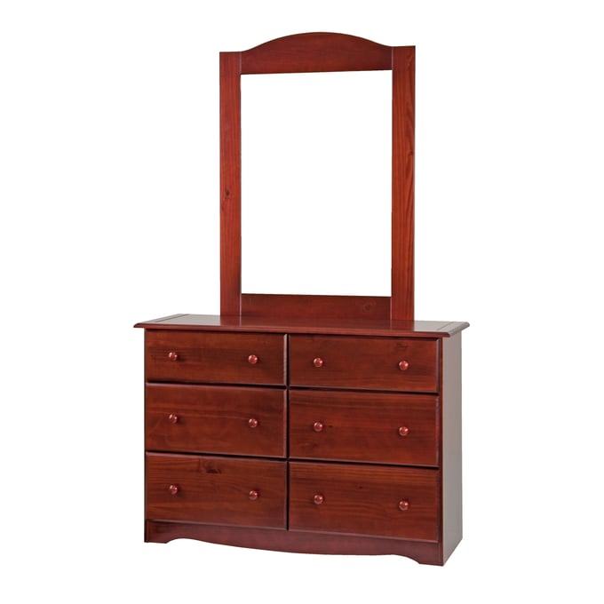 Palace Imports Mahogany Dresser and Mirror PIF-BRONX-DRMR-1