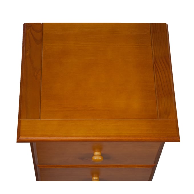 MUSEHOMEINC Solid Wood Dresser / Night Stand with 3-Drawer Storage