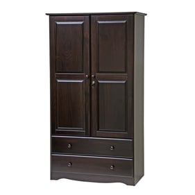 Palace Imports Smart Java Wardrobe with 1 Shelf