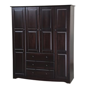 Palace Imports Family Java 4 Door Wardrobe