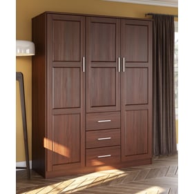 Palace Imports Cosmo Mocha 3 Door Wardrobe