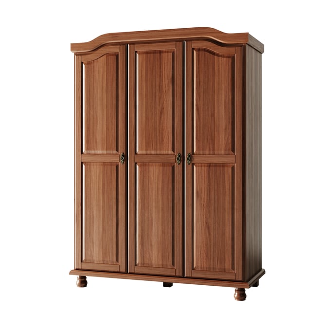 Palace Imports Kyle Mocha 3 Door Wardrobe PIF-8103D