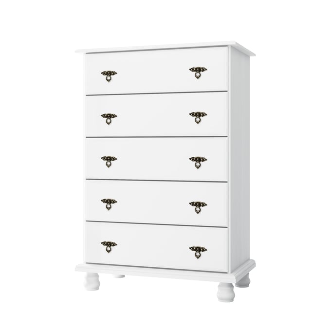 Palace Imports Kyle White 5 Drawers Chest PIF-8301