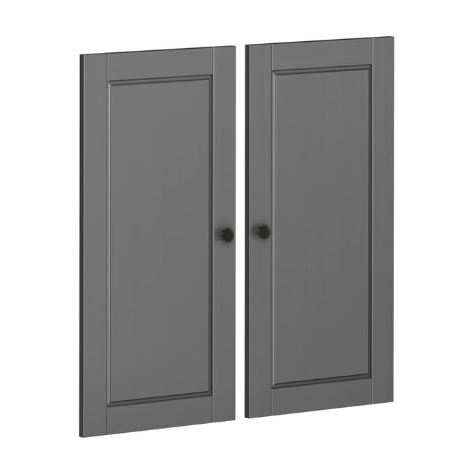 Palace Imports Gray Modular Pantry Cabinet Double Door Kit PIF-9025