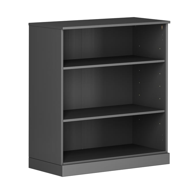 Palace Imports Gray 32 Inch 3 Shelf Bookcase with Adjustable Shelves PIF-9205