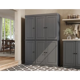 Palace Imports Gray 48.5 Inch Kitchen Pantry Storage Cabinet with Doors