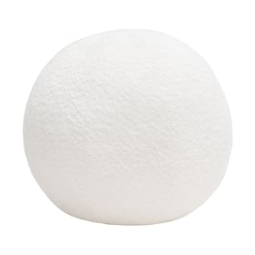 Diamond Sofa White 14 Inch Round Accent Ball Pillow