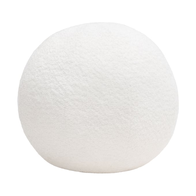 Diamond Sofa White 14 Inch Round Accent Ball Pillow DMND-PILLOWBALLWH-LARGE