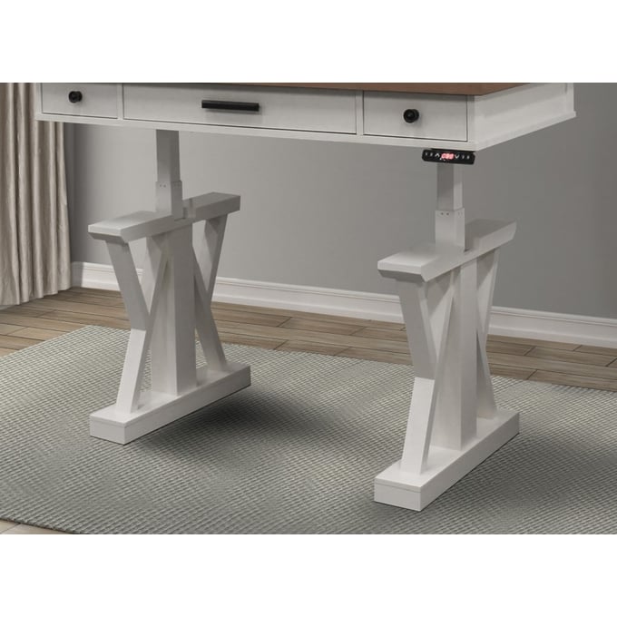 Parker House Lift Bases White Power Lift Mechanism and Legs For Lift Desk PKH-LIFT200WHT