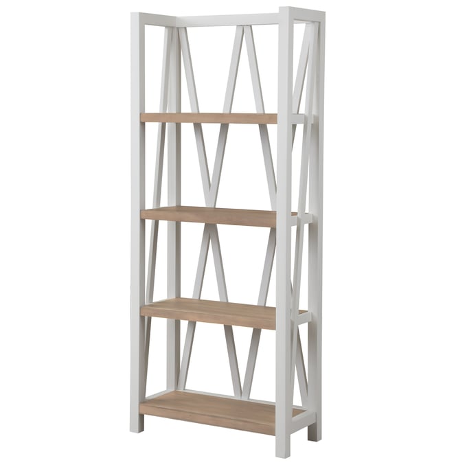 Parker House Americana Modern White Etagere Bookcase PKH-AME330-COT