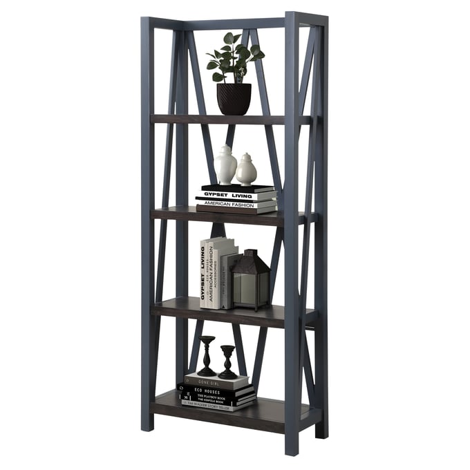 Parker House Americana Modern Blue Etagere Bookcase PKH-AME330-DEN