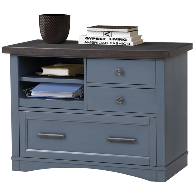 Parker House Americana Modern Blue Functional File with Power Center PKH-AME342F-DEN