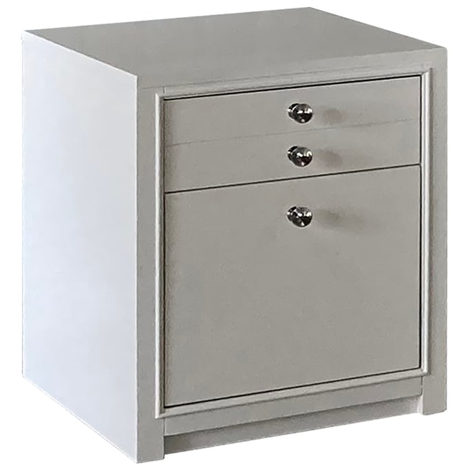 Parker House Ardent White Rolling File Cabinet PKH-ARD375