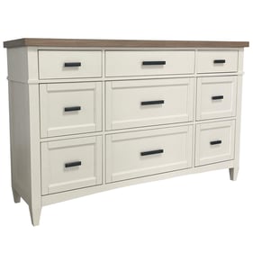 Parker House Americana Modern White 9 Drawers Dresser