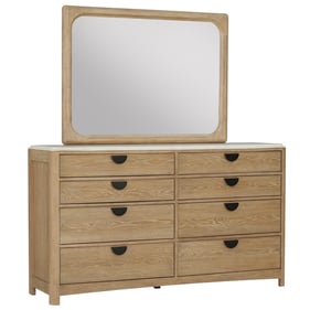 Parker House Escape Brown 8 Drawers Dresser and Mirror