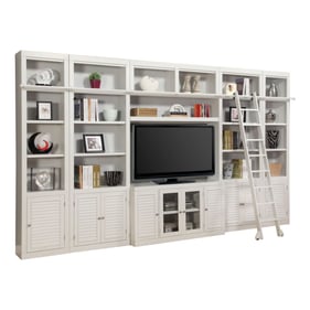 Parker House Boca White 7pc Entertainment Wall