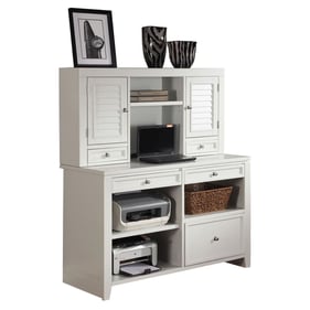 Parker House Boca White Credenza with Hutch