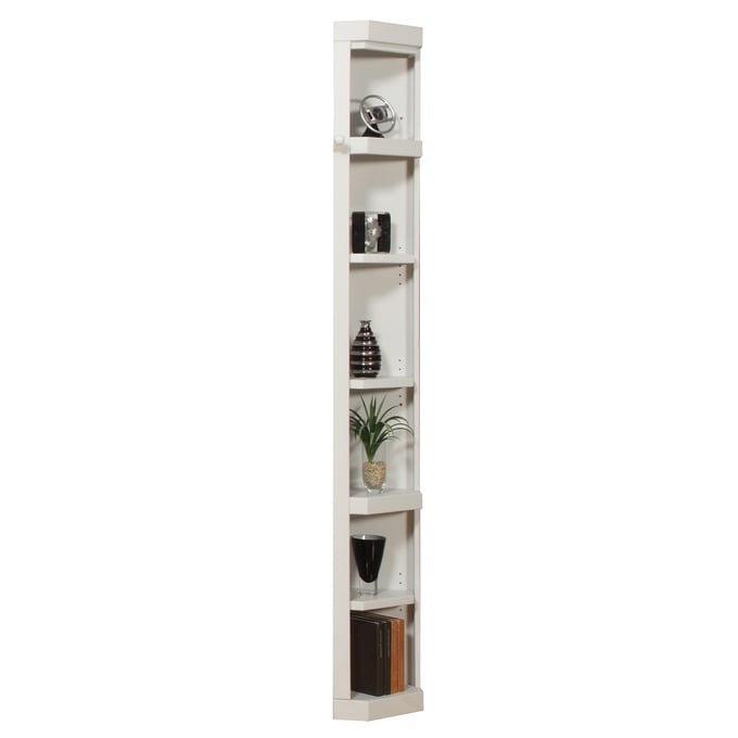 Parker House Boca White Outside Corner Bookcase PKH-BOC450