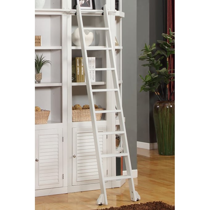 Parker House Boca White Library Ladder PKH-BOC495