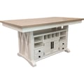 Parker House Americana Modern Dining 72 in. Island Counter-Height Table (extends to 90 in. with 18