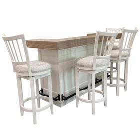 Parker House Americana Modern White 5pc Bar Table Set