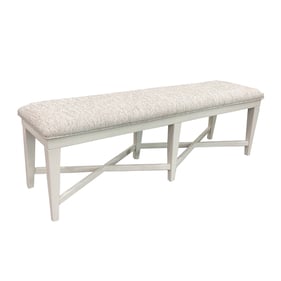 Parker House Americana Modern White 58 Inch Upholstered Bench