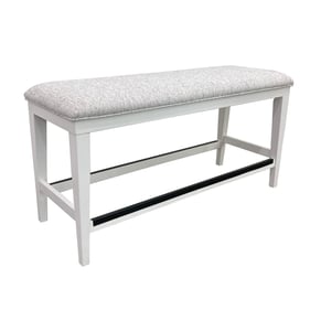 Parker House Americana Modern White 49 Inch Upholstered Counter Bench