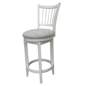 Parker House Americana Modern White Spindle Back Swivel Barstool