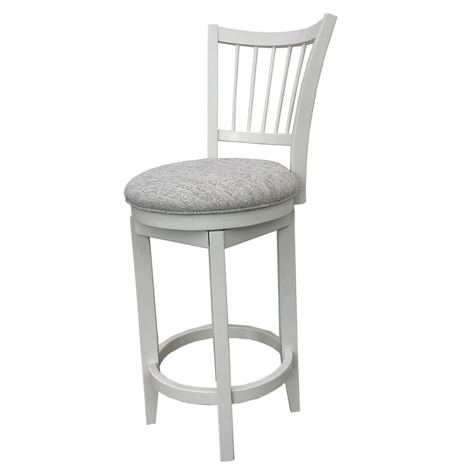 Parker House Americana Modern White Spindle Back Swivel Barstool PKH-DAME2230S-COT