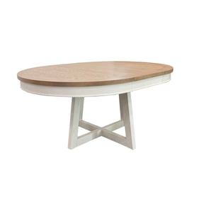 Parker House Americana Modern White 48 Inch Round Extendable Dining Table