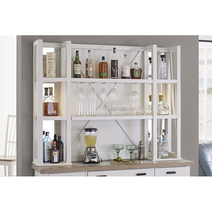 Parker House Americana Modern White 64 Inch Bar Open Hutch PKH-DAME64H-COT