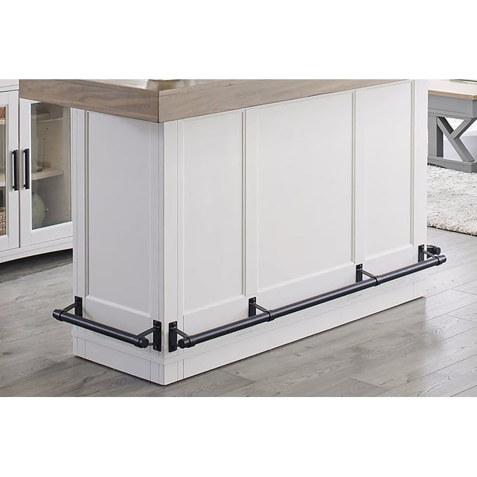 Parker House Americana Modern White Bar Base with Quartz Insert PKH-DAME78B-COT