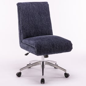 Parker House Dark Blue Fabric Desk Chair