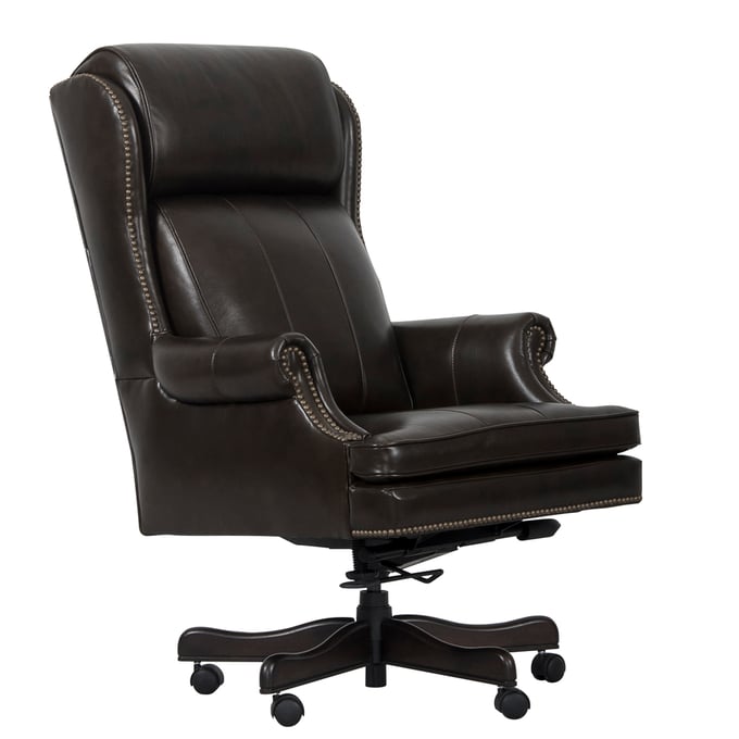 Parker House Dark Brown Leather Desk Chair PKH-DC105-PBR