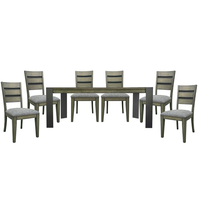 Parker House Cedar Fork Brown 7pc Dining Room Set PKH-DCED-7PC-78REC-2018-SMA