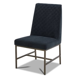 2 Parker House Diamond Navy Dining Chairs